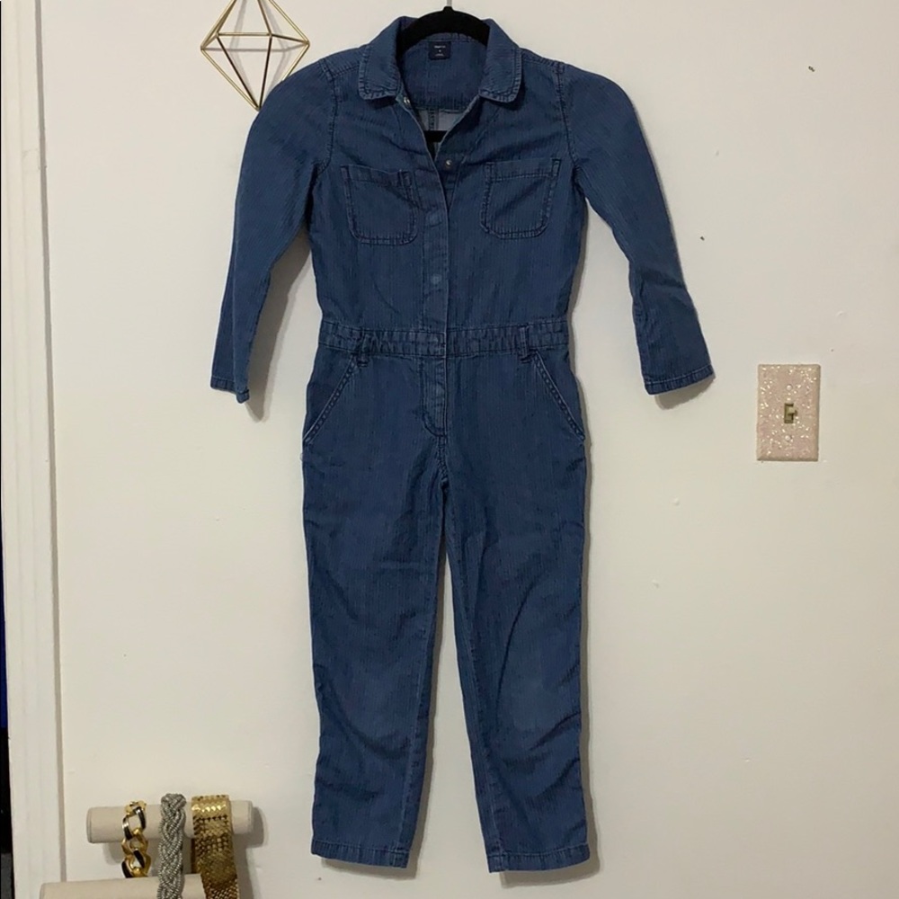 Girls GAP Chambray Jumpsuit